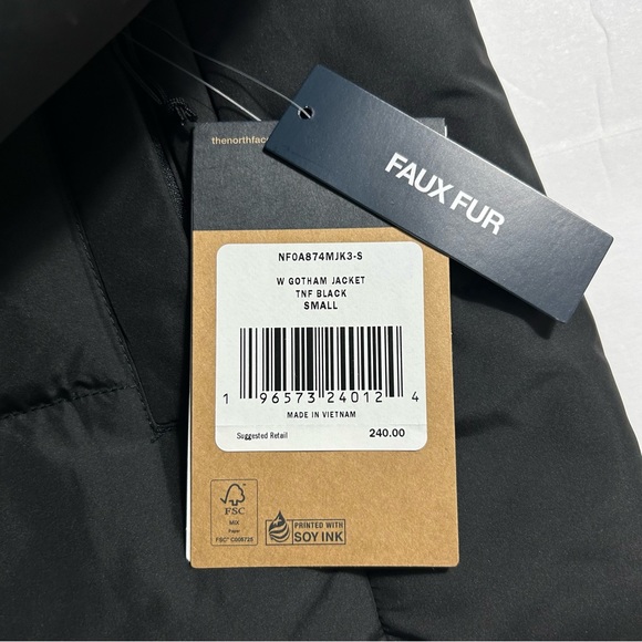 The North Face Women's Gotham Jacket Down Coat TNF Black Sz XS S M L XL XXL NEW - Picture 4 of 9
